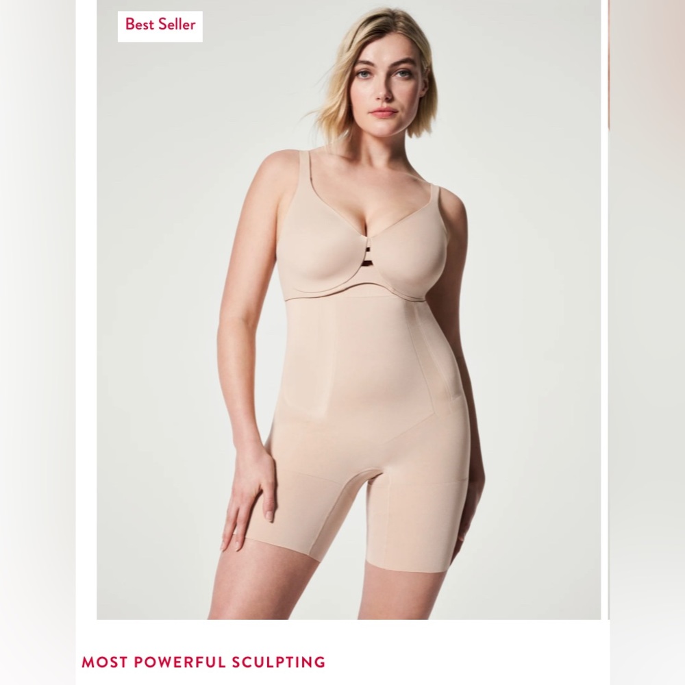 NWT Spanx Oncore High Waisted Mid Thigh Short